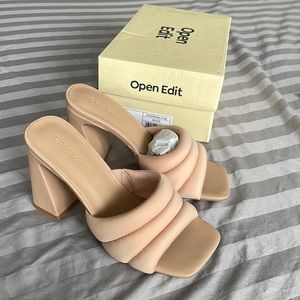 Open edit beige heels. Brand new in box.
